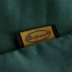 SATÉNOVÁ OBLIEČKA NA VANKÚŠ NOVA 40X40 CM TMAVOZELENÁ