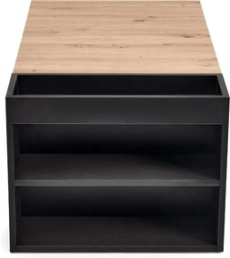 KONFERENČNÝ STOLÍK STEIN DUB ARTISAN + ČIERNY 100 cm