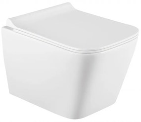 Závesný set GEBERIT Duofix Basic+ WC TEO Rimless 51 x 35 cm + pomaly padajúca doska Slim, biela, 3385XX00+39070100