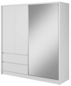 Šatní skříň Sara III 204 cm bílá