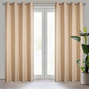 ZÁVES NA KRÚŽKOCH EVI 140X250 CM BÉŽOVÁ