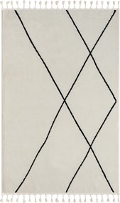 My Flair, Kusový koberec Moroccan Oasis weiß, 160x230, čiernobiela, obývacia izba