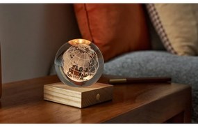 Tmavohnedá svetelná dekorácia na USB Amber – Gingko