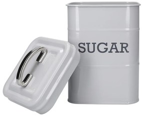 Sivá plechová dóza na cukor Kitchen Craft Nostalgia