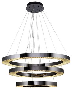 LED Luster na lanku JESI LED/99W/230V 3000K pr. 100 cm strieborná