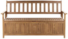 Záhradná lavička Sefu (svetlé drevo) (s úl. priestorom)). Vlastná spoľahlivá doprava až k Vám domov. 1075973