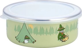 Miska s vrchnákom Moomin Campers 0,8l, smalt / zelená