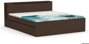 Drevona, posteľ, REA AMY 180, biela