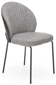 Jedálenská stolička K471 sivo-čierna