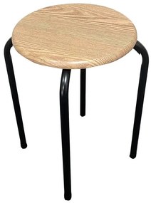 Stolička Dr-N-657 Axel 8269 Čierna / Prírodná