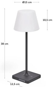 Stmievateľné vonkajšie svietidlo na USB Aluney - Kave Home