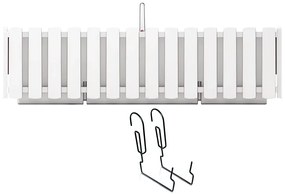 Hrantík s kov. držiakom BOARDEE FENCYCASE W biely 58cm