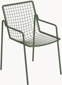 Stohovateľná záhradná stolička's opierkami Rio R50