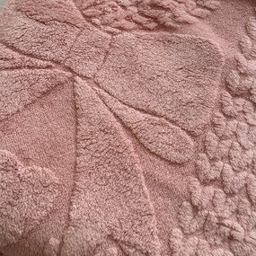 Deka Flower luxury baranková z mikroplyšu ružová 200x230cm TiaHome