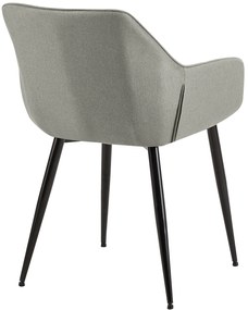 Jedálenská stolička Luena látka - svetlosivá