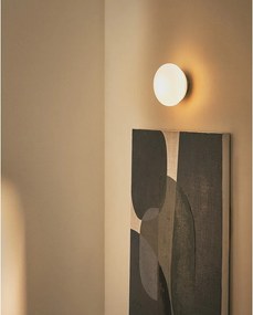 Biele/čierne nástenné svietidlo ø 15 cm Bamila – Kave Home