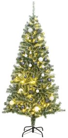 Umelý vianočný stromček 300 LED, súprava gulí a sneh 240 cm 3210163