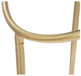 Okrúhly odkladací stolík so sklenenou doskou ø 40 cm Ring – Mauro Ferretti
