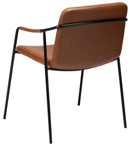 Hnedá jedálenská stolička z imitácie kože DAN-FORM Denmark Boto