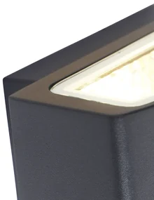 Moderná vonkajšia nástenná lampa grafit 14,3 cm IP44 - Latina