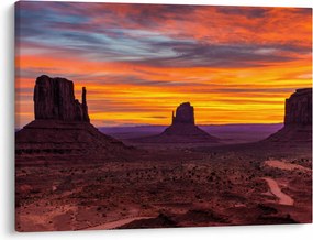 Obraz - Monument Valley v Arizone (70x50 cm)