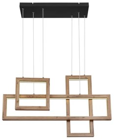 Globo 67287H1 - LED luster na lanku MANDERA LED/40W/230V hnedá