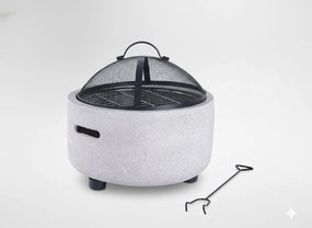 BBQ Meeting Záhradné ohnisko s pokrievkou a kutáčom 43 × 43 × 38,5 cm BBQ0124