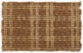 Ručne vyrobená rohožka z kokosového vlákna Plaid