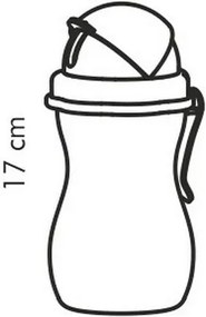 TESCOMA detská fľaša so slamkou BAMBINI 300 ml, zelená, ružová ,