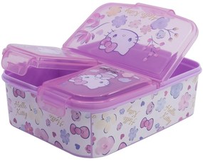 Multibox na desiatu Hello Kitty s 3 priehradkami