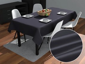 Biante Saténový obdĺžnikový obrus polyesterový Satén LUX-L056 Antracitovo sivý 100x140 cm