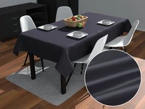 Biante Saténový obdĺžnikový obrus polyesterový Satén LUX-L056 Antracitovo sivý 100x140 cm