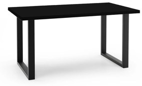 Rozkladací jedálenský stôl BOWEN čierna matná Rozmer stola: 120/220x80cm