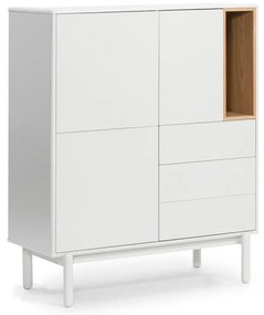 Krémovobiela komoda 100x120x40 cm Corvo – Teulat