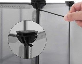 Ohrádka pre malé domáce zvieratá, 20 panelov, šedá