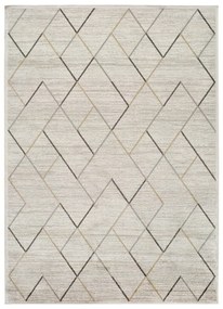 Krémovobiely koberec z viskózy Universal Belga, 100 x 140 cm