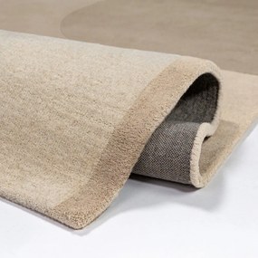 Ručne tkaný vlnený koberec v prírodnej farbe 120x180 cm Lozenge – Flair Rugs