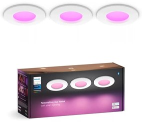 Philips -SADA 3x LED RGBW Stmievateľné kúpeľňové svietidlo Hue SLIM LED/8,3W/230V