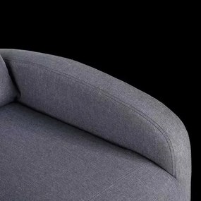 LuxuryForm DESIGN Televízne kreslo RUFO s polohovaním - šedé