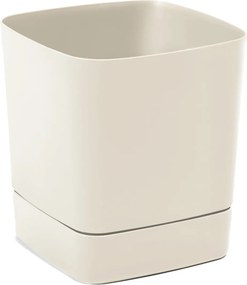 Kvetináč s podstavcom CLIMA 300 x 300 mm, recyklovaný, béžový*81437