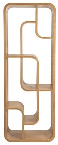 Knižnica z dubového dreva v prírodnej farbe 60x160x35 cm Seven – Zuiver