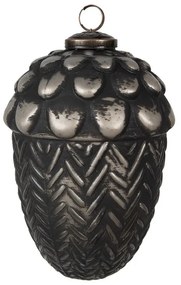 Granitová antik sklenená vianočná ozdoba žaluď Noirre - 10*15 cm