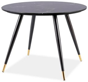 Jedálenský stôl Celestina (čierna + čierna) (pre 4 osoby). Vlastná spoľahlivá doprava až k Vám domov. 1050077