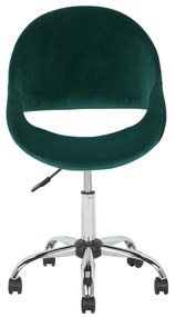 Kancelárska stolička zo zeleného zamatu SELMA Beliani