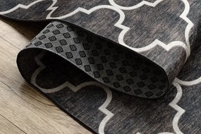 Protišmykový behúň LOTUS CLOVER 60923 hnedý
