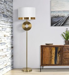 Stojacia lampa Coiny 151 cm biela/zlatá
