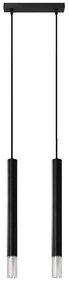 Sollux SL.0961 - Luster na lanku VIZIER 2xG9/40W/230V čierna