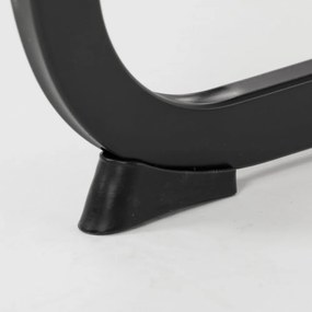 Jedálenská stolička MINATA — kov, látka, viac farieb Hnedá