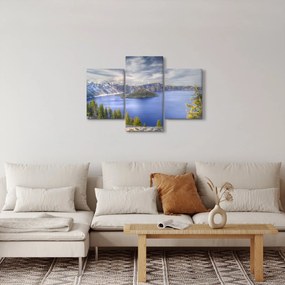 Obraz horského jazera (90x60 cm)