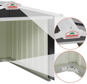 InternetovaZahrada Garáž pre robotickú kosačku 86x100x63 cm - antracit